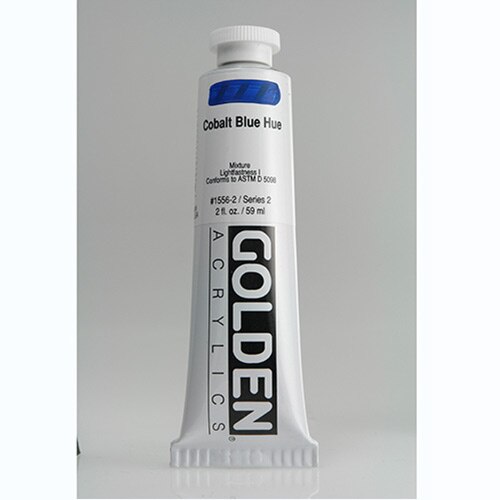 Golden, Heavy Body, Acrylic, Paint, 2oz, Cobalt Blue Hue